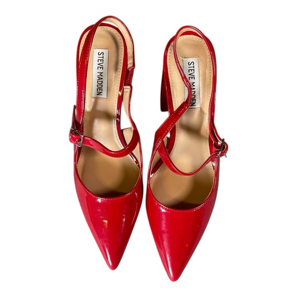 Steve Madden Women's Pointed Toe Pumps Red US Size 8 - Picture 2 of 6